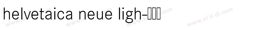 helvetaica neue ligh字体转换